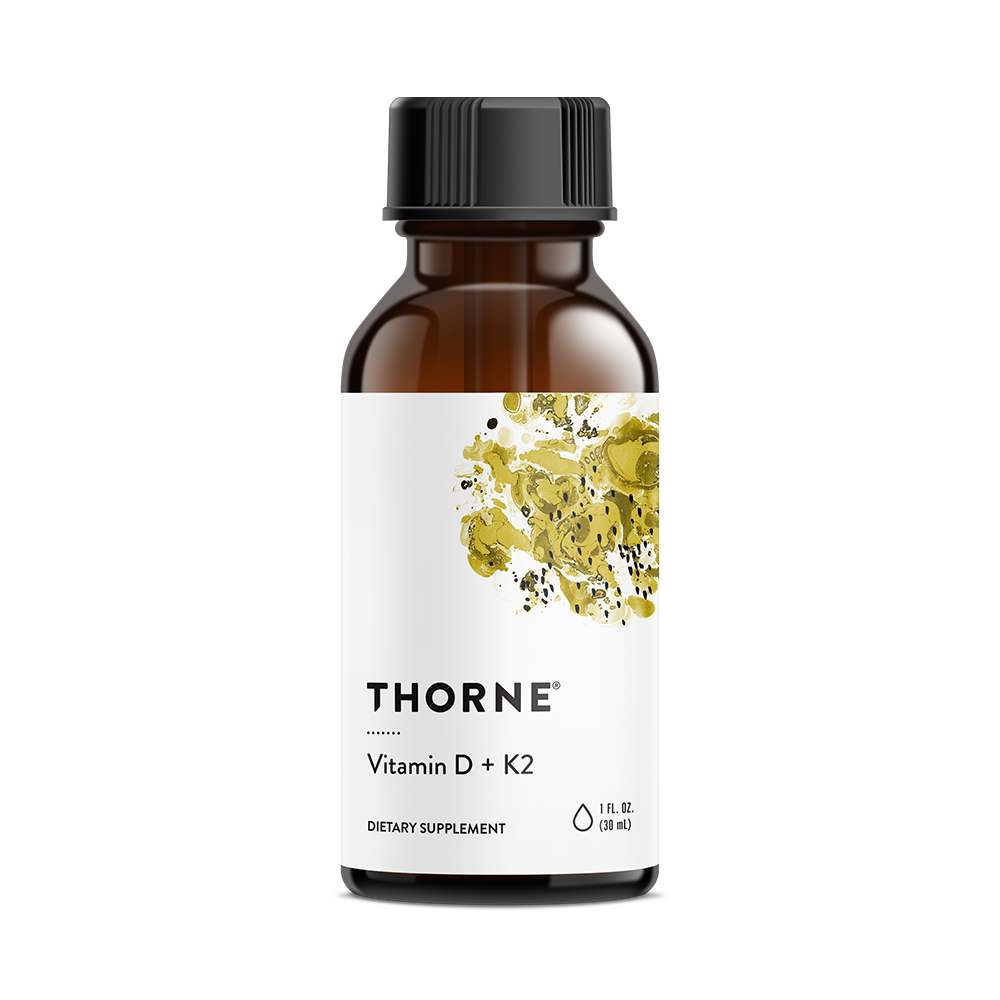 Thorne Vitamin D + K2 líquido gotas 30 ml