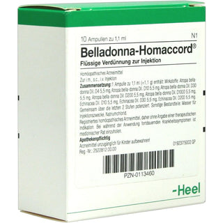 Belladonna Homaccord ampolas 10 x 1,1 ml