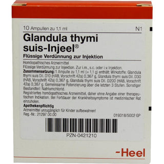 Glandula thymi suis Injeel ampolas 10 x 1,1 ml