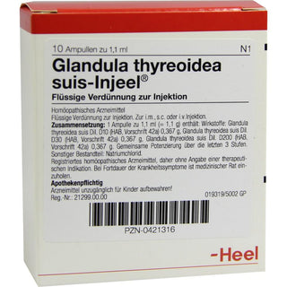 Glandula thyreoidea suis Injeel ampolas 10 x 1,1 ml