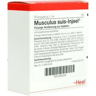 Musculus suis Injeel ampolas 10 x 1,1 ml