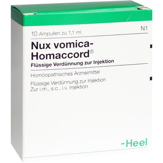 Nux vomica Homaccord ampolas 10 x 1,1 ml