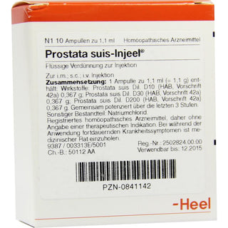 Prostata suis Injeel ampolas 10 x 1,1 ml
