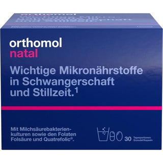 Orthomol Natal granulado e cápsulas 30 porções