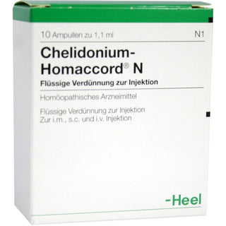 Chelidonium Homaccord N ampolas 10 x 1,1 ml
