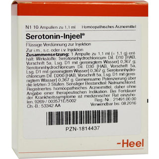 Serotonin Injeel ampolas 10 x 1,1 ml