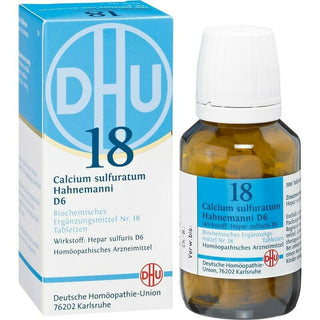 Sal de Schüssler Nr. 18 Calcium sulfuratum Hahnemanni D6 comprimidos 200 unidades