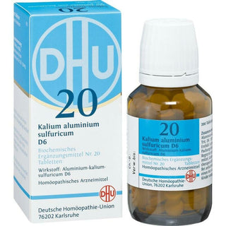 Sal de Schüssler Nr. 20 Kalium aluminium sulfuricum D6 comprimidos 200 unidades