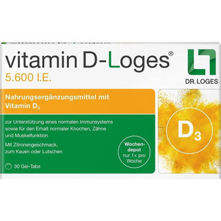 Vitamin D-Loges 5600 UI gomas mastigáveis 30 unidades
