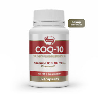 Vitafor COQ-10 Coenzima Q10 e Vitamina E 100 mg 60 cápsulas