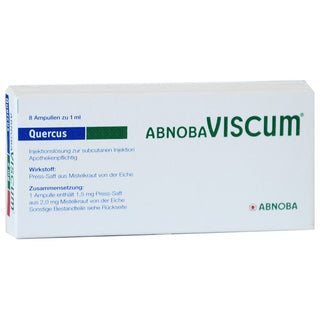 abnobaVISCUM Quercus 0,02 mg ampolas 8 unidades