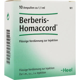 Berberis Homaccord ampolas 10 x 1,1 ml