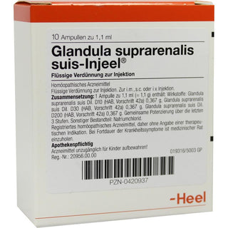 Glandula suprarenalis suis Injeel ampolas 10 x 1,1 ml