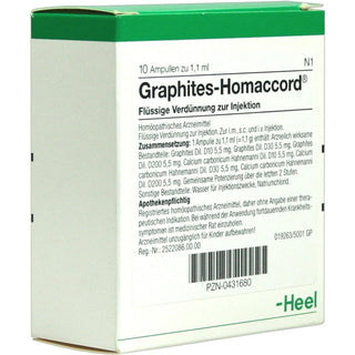 Graphites Homaccord ampolas 10 x 1,1 ml