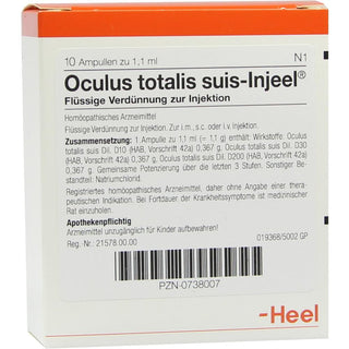 Oculus totalis suis Injeel ampolas 10 x 1,1 ml