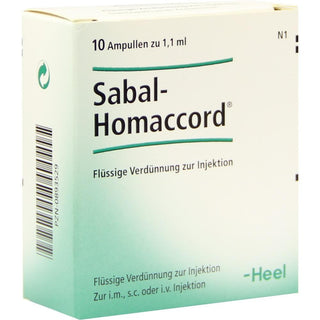 Sabal Homaccord ampolas 10 x 1,1 ml