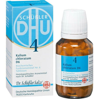 Sal de Schüssler Nr. 4 Kalium chloratum D6 comprimidos 200 unidades