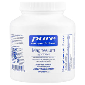 Pure Encapsulations Magnesium (Glycinate) 120 mg 180 cápsulas