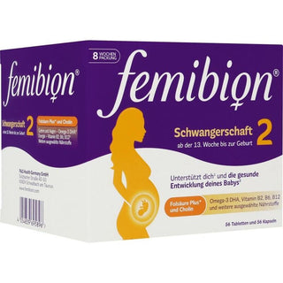 Femibion 2 gestação 56 comprimidos + 56 cápsulas