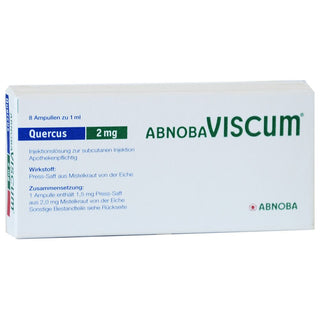 abnobaVISCUM Quercus 2 mg ampolas 8 unidades